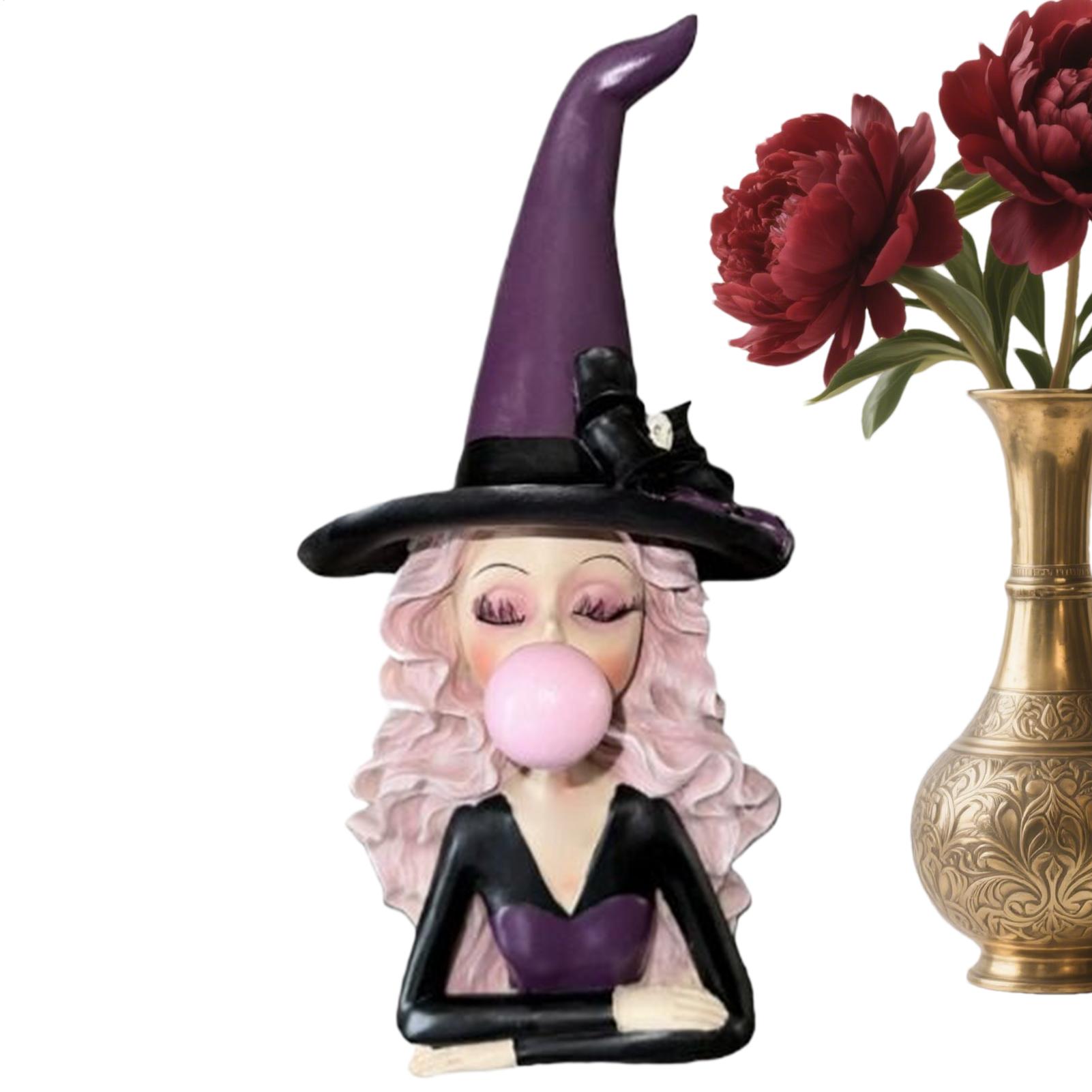 Halloween Witch Figurines Witch Blowing Bubble Gum With Skull And Bow Halloween Decor Holiday Gothic Resin Sculpture Festival China Mainland
Halloween Witch Figurines Witch Blowing Bubble Gum With Skull And Bow Halloween Decor Holiday Gothic Resin Sculpture Festival China Mainland