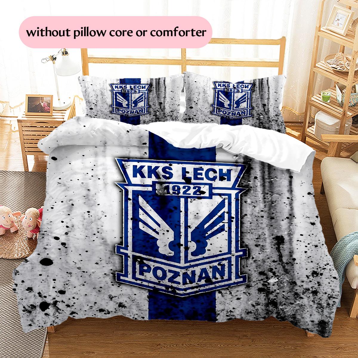 Lech Poznań Pattern Bedding Quilt Set Home Decoration Gift (1 * duvet cover + 2 * pillowcase without core) 135x200cm
Lech Poznań Pattern Bedding Quilt Set Home Decoration Gift (1 * duvet cover + 2 * pillowcase without core) 135x200cm