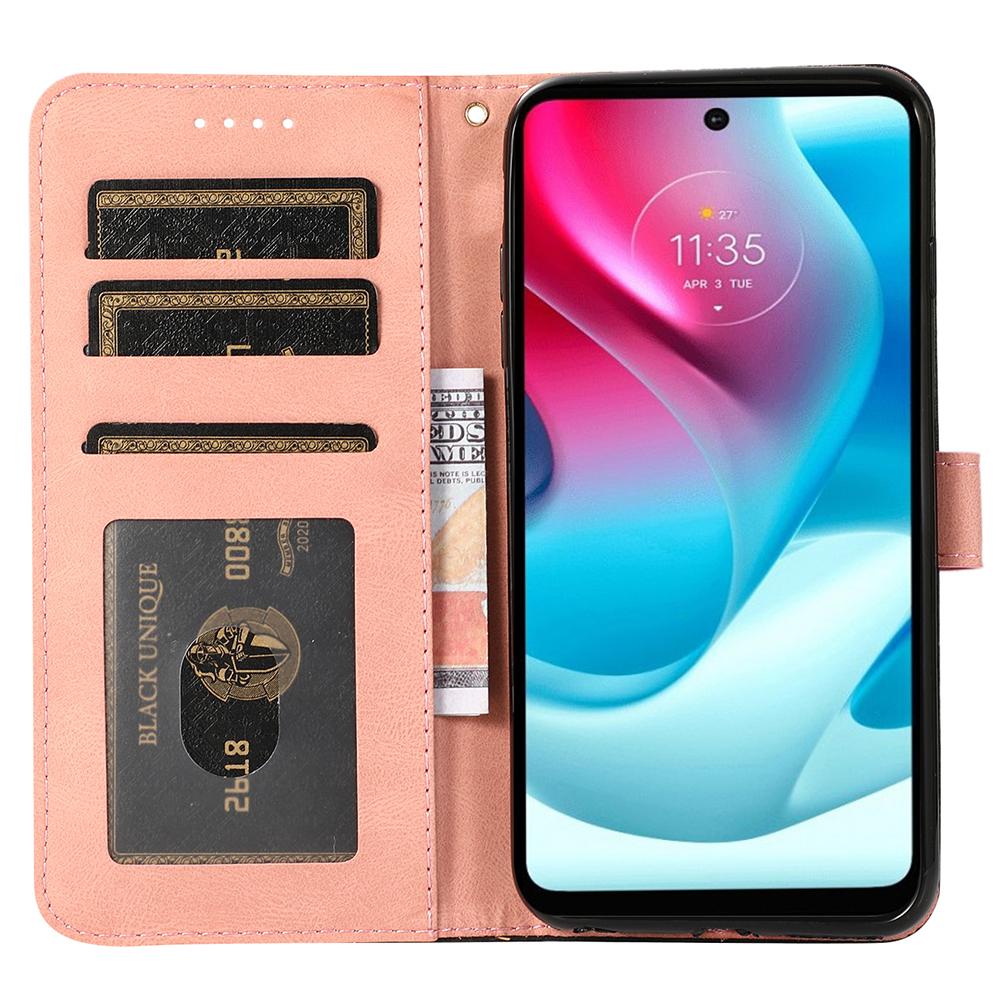 For Motorola Moto G13 4G Anti-drop Stand Case Splicing PU Leather Wallet Phone Flip Cover Black/Rose Gold
For Motorola Moto G13 4G Anti-drop Stand Case Splicing PU Leather Wallet Phone Flip Cover Black/Rose Gold