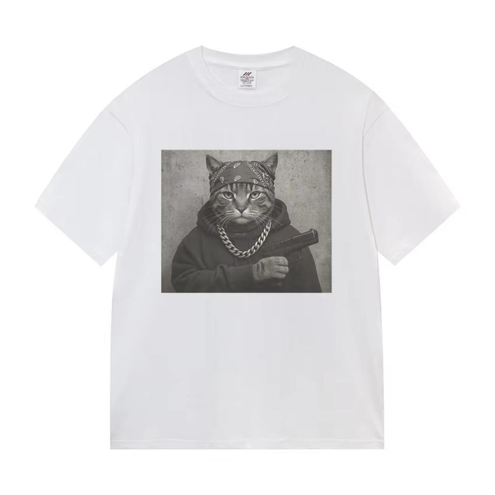 Funny Cat Graphic Print T Shirts Gang Cat Cool Hip Hop Short Sleeve T-shirts Men s Vintage High Quality Oversized Cotton T-shirt 2XL
Funny Cat Graphic Print T Shirts Gang Cat Cool Hip Hop Short Sleeve T-shirts Men s Vintage High Quality Oversized Cotton T-shirt 2XL