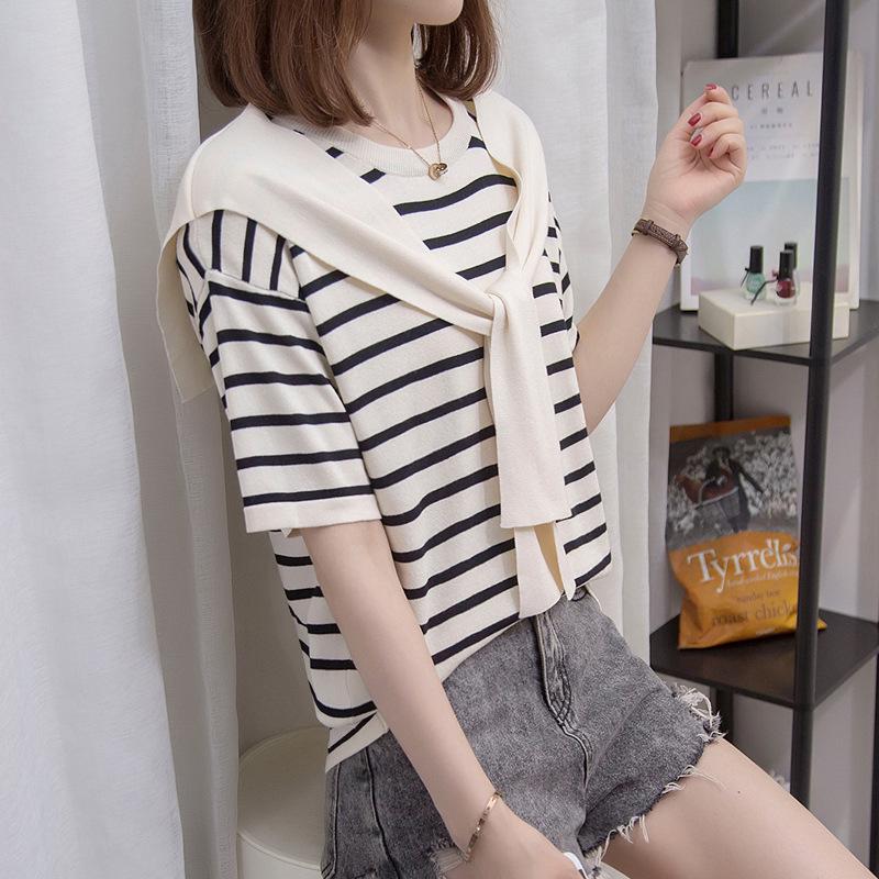 2026 Popular Plus Size Ice Silk Sailor Collar Summer Top for Women - Short Sleeve Shawl T-shirt 2XL абрикосовий
2026 Popular Plus Size Ice Silk Sailor Collar Summer Top for Women - Short Sleeve Shawl T-shirt 2XL абрикосовий