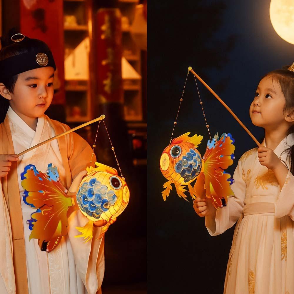 DIY Material Bag Mid-Autumn Festival Lamp Chinese Style Koi Fish Handmade Lantern Gift Orange Small
DIY Material Bag Mid-Autumn Festival Lamp Chinese Style Koi Fish Handmade Lantern Gift Orange Small
