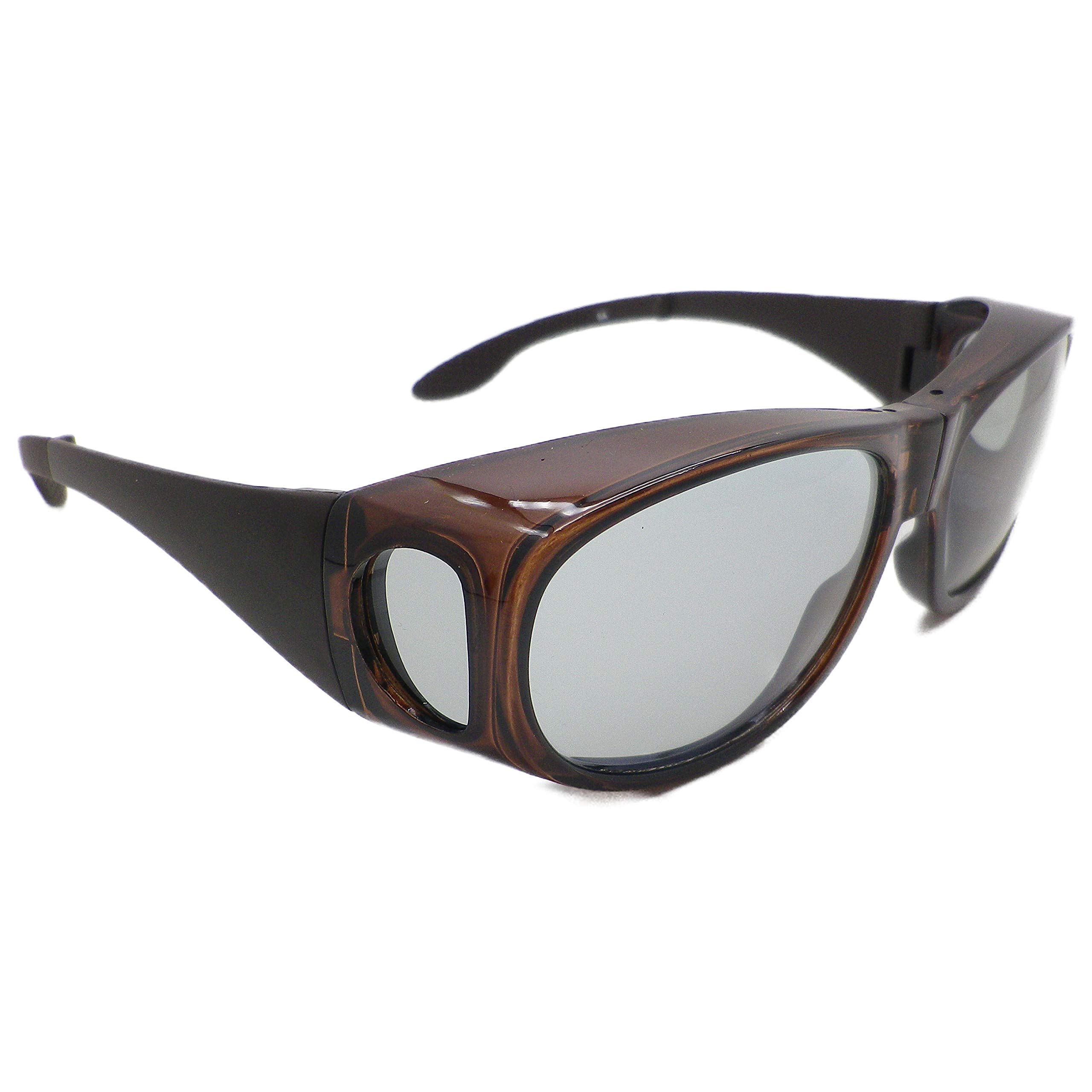 Nagoya Optical Foldable Over Glasses Sunglasses Over Glasses Polarized UV Protection with Mobile Case 6725 Dark Co., Ltd. Men s (Skeleton Brown)
Nagoya Optical Foldable Over Glasses Sunglasses Over Glasses Polarized UV Protection with Mobile Case 6725 Dark Co., Ltd. Men s (Skeleton Brown)