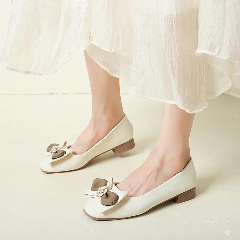 Fashion New Style Sweet Butterfly-knot Design Women Flat Solid Color Leather Woman Shoes Ladies Soft Sole Square Toe Slip-on Casual Shoe 35 бежевый
Fashion New Style Sweet Butterfly-knot Design Women Flat Solid Color Leather Woman Shoes Ladies Soft Sole Square Toe Slip-on Casual Shoe 35 бежевый