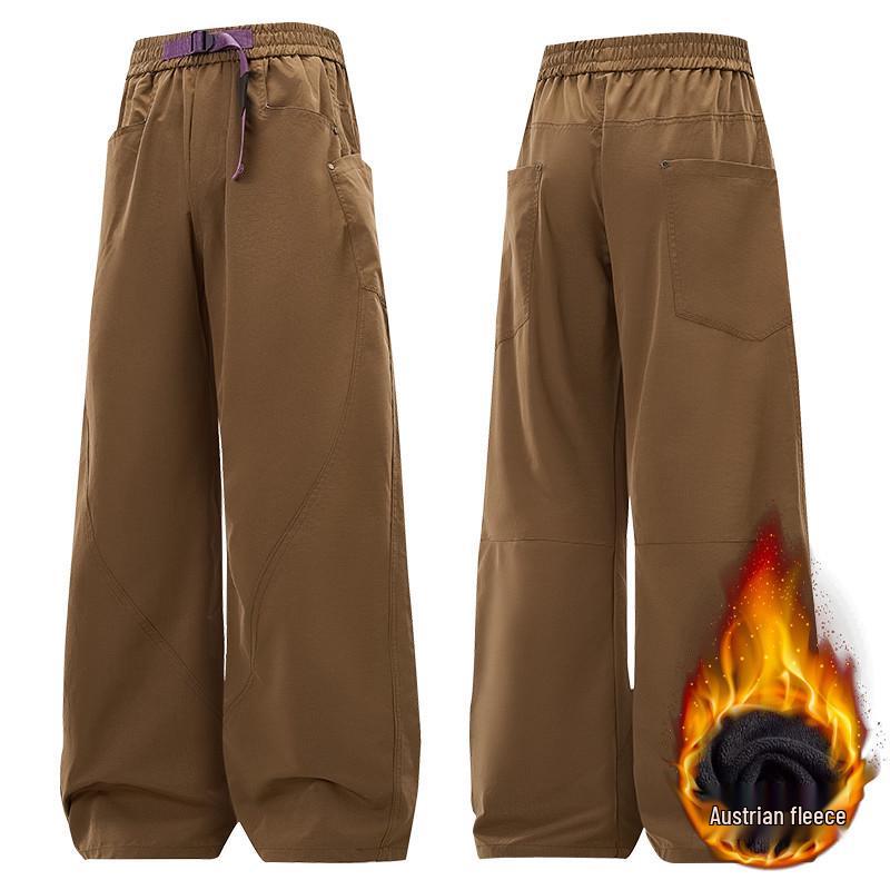 Unisex Fleece-Lined Quick-Drying Parachute Pants: Loose, Straight-Leg American Style for Autumn/Winter Outdoor Wear. 3XL
Unisex Fleece-Lined Quick-Drying Parachute Pants: Loose, Straight-Leg American Style for Autumn/Winter Outdoor Wear. 3XL
