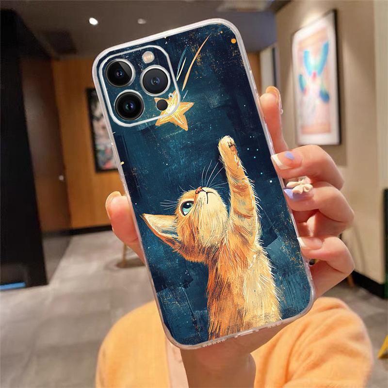 Lovely Cat Phone Case Carcasa Funda For iPhone 17 Pro Max Air 16 15 14 13 Pro Max 15 16 Pro 15Plus 16E Case iphone 16Pro
Lovely Cat Phone Case Carcasa Funda For iPhone 17 Pro Max Air 16 15 14 13 Pro Max 15 16 Pro 15Plus 16E Case iphone 16Pro