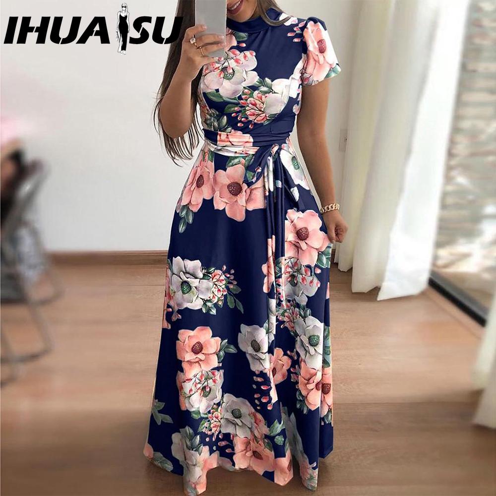 IHUASU Женское летнее платье в пол с цветочным принтом, короткие рукава, О-образный вырез, повседневные платья XXXXXL темно-синий
IHUASU Женское летнее платье в пол с цветочным принтом, короткие рукава, О-образный вырез, повседневные платья XXXXXL темно-синий