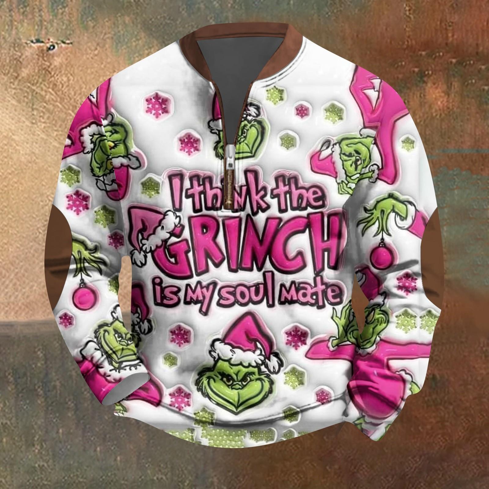 Рождественские графические толстовки для мужчин с воротником-хенли, симпатичные рубашки, осенние пуловеры, топы XXXL светло-зеленый
Рождественские графические толстовки для мужчин с воротником-хенли, симпатичные рубашки, осенние пуловеры, топы XXXL светло-зеленый