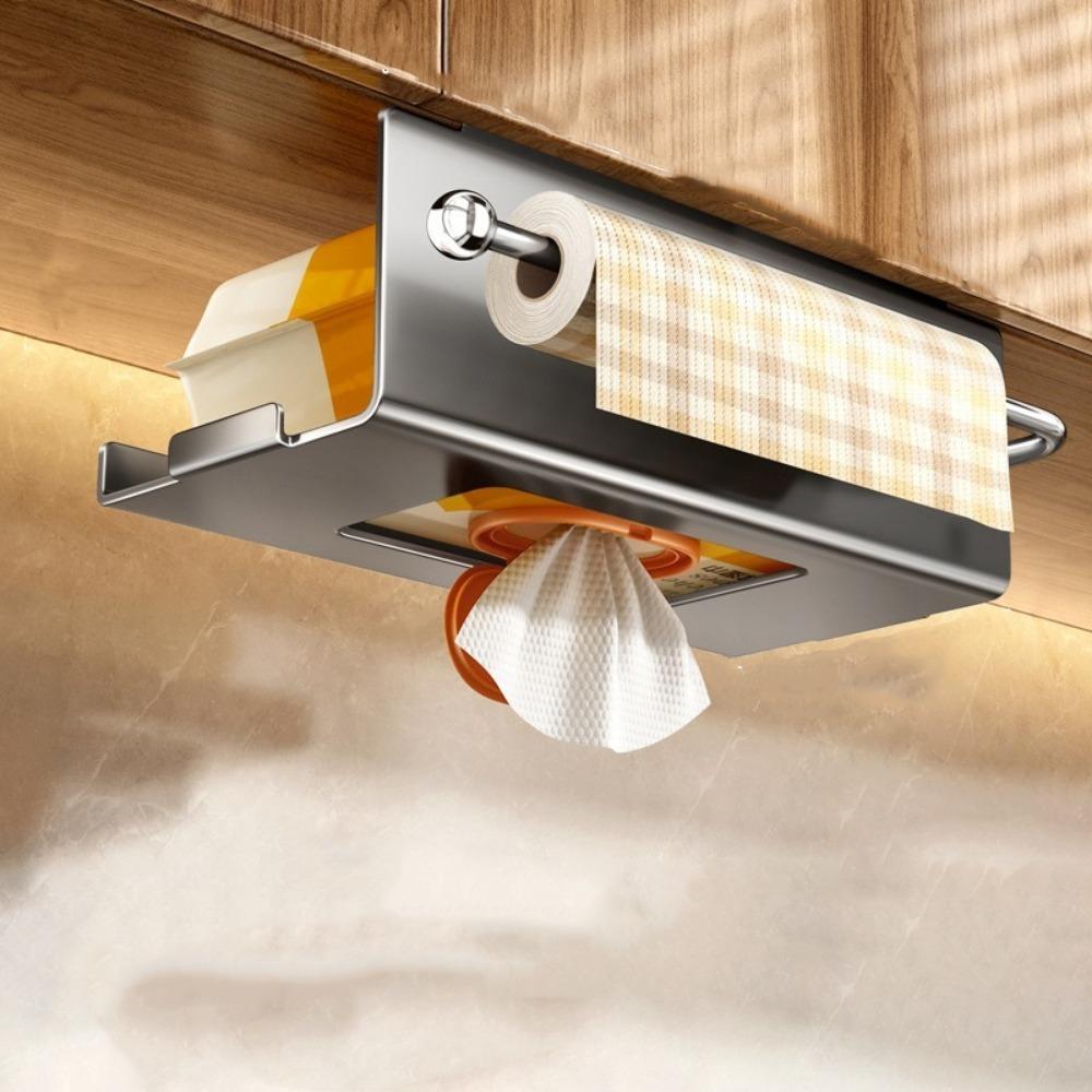 Wall Mounted Hanging Paper Towel Rack Carbon Steel Roll Paper Holder Toilet Paper Holder Bathroom сірий
Wall Mounted Hanging Paper Towel Rack Carbon Steel Roll Paper Holder Toilet Paper Holder Bathroom сірий