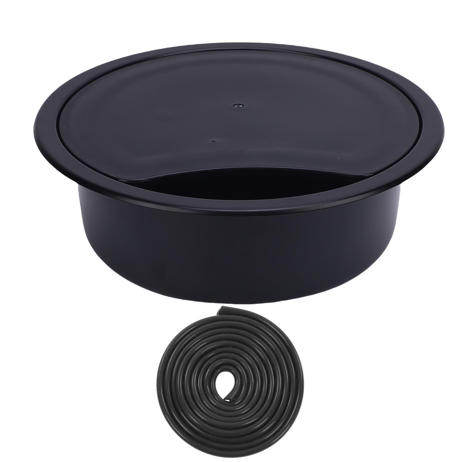 Stainless Steel Bar Sink 14.17x4.72in Round Kitchen Sink Hand Wash Basin with 40mm Sewer Outlet and Cover for Boat Camping чорний
Stainless Steel Bar Sink 14.17x4.72in Round Kitchen Sink Hand Wash Basin with 40mm Sewer Outlet and Cover for Boat Camping чорний