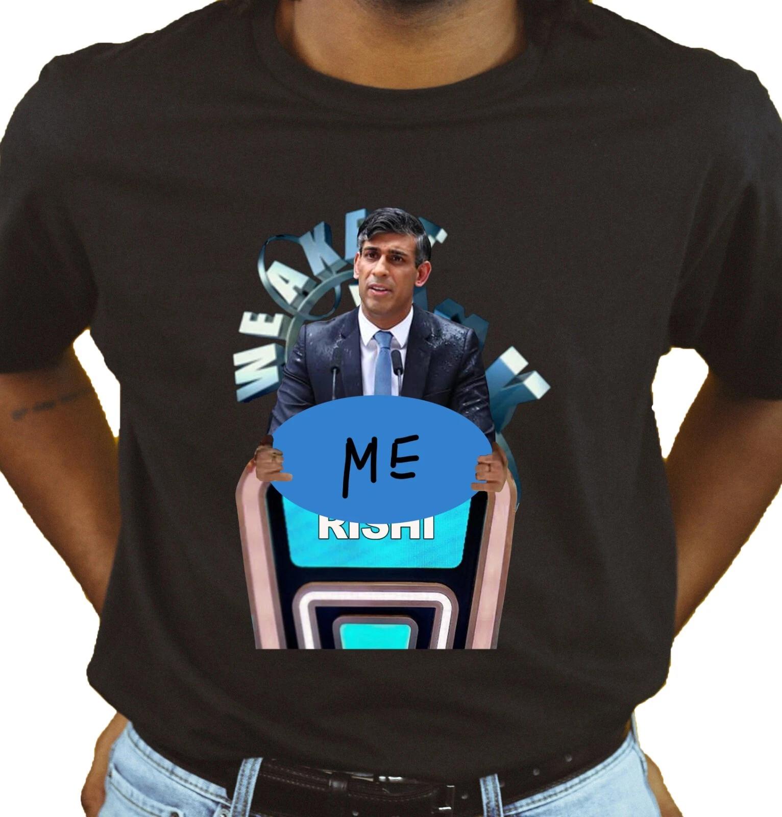 Unisex T-Shirt - Weakest Link Vote Off - Rishi Sunak Edit Comedy Novelty UK Vote L
Unisex T-Shirt - Weakest Link Vote Off - Rishi Sunak Edit Comedy Novelty UK Vote L