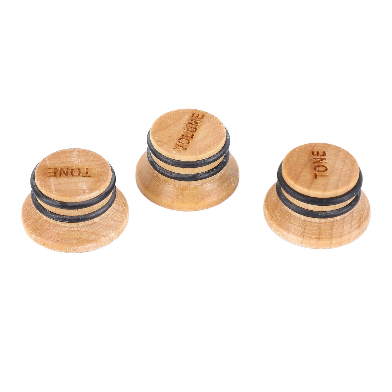 3PCS Guitar Knobs Tone Volume Adjustment Knob Maple Wood Knob Replacement Musical Instrument Parts
3PCS Guitar Knobs Tone Volume Adjustment Knob Maple Wood Knob Replacement Musical Instrument Parts