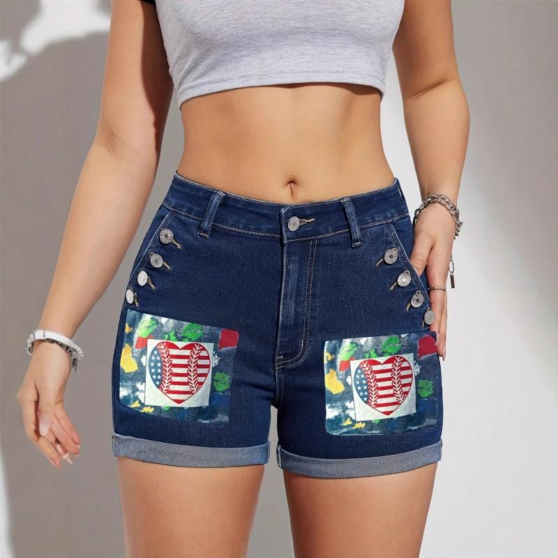 Style Printed Denim Medium High Stretch Slim-fitting Trendy Shorts Women s Hot Pants Trend M темно-синий
Style Printed Denim Medium High Stretch Slim-fitting Trendy Shorts Women s Hot Pants Trend M темно-синий