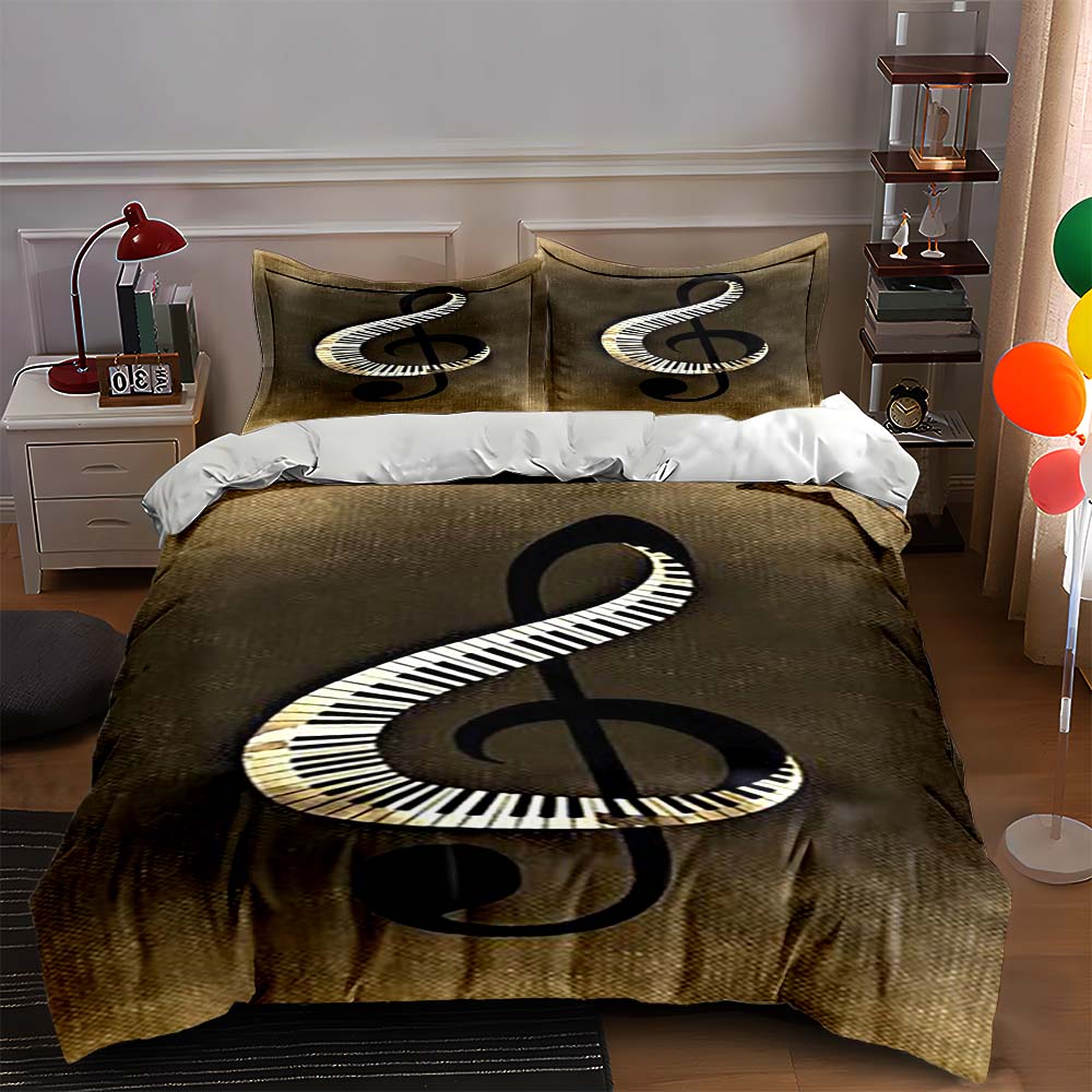 Musical keyboard design. Bedding Duvet cover sets Duvet covers Pillowcases gifts (1 * Duvet Cover 2 * Pillowcases, without duvet insert) 135x200cm
Musical keyboard design. Bedding Duvet cover sets Duvet covers Pillowcases gifts (1 * Duvet Cover 2 * Pillowcases, without duvet insert) 135x200cm