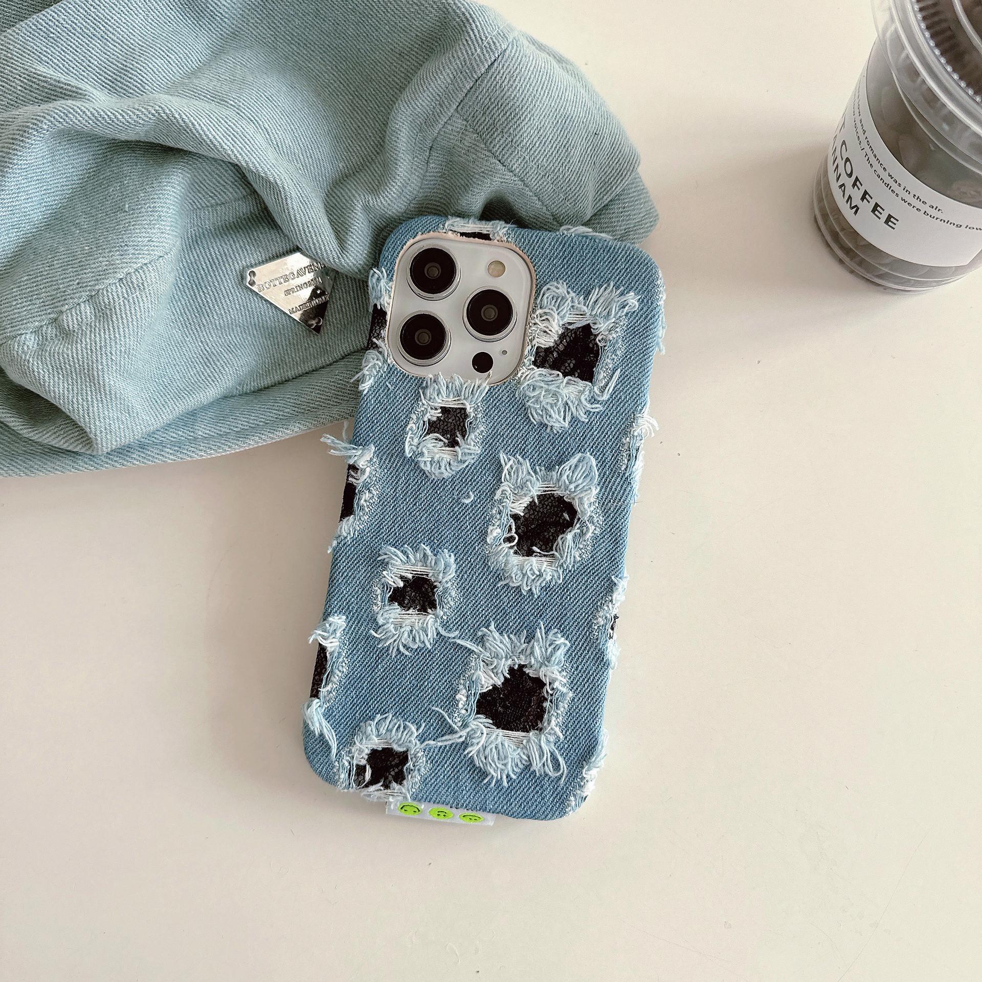 Black Lace Denim Multi-Hole Soft Shell Case for iPhone 12/13/14/15 Pro Max iPhone 15 Pro
Black Lace Denim Multi-Hole Soft Shell Case for iPhone 12/13/14/15 Pro Max iPhone 15 Pro