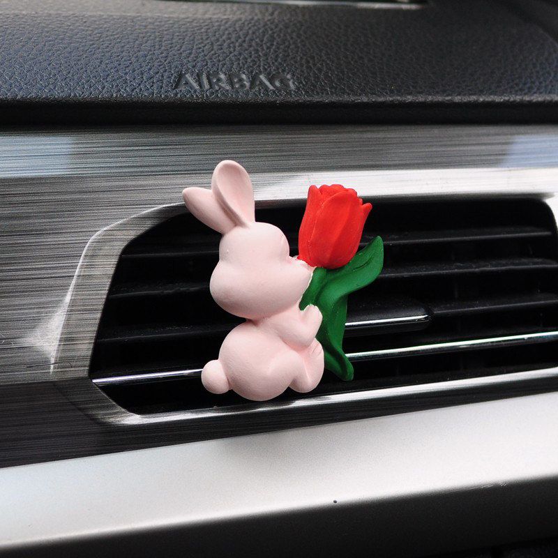 Cute Internet-Famous Bunny Car Air Freshener, Long-Lasting Aroma Diffuser, Car Vent Bouquet Decoration Clip, Gift for Girls Red Flower Rabbit
Cute Internet-Famous Bunny Car Air Freshener, Long-Lasting Aroma Diffuser, Car Vent Bouquet Decoration Clip, Gift for Girls Red Flower Rabbit