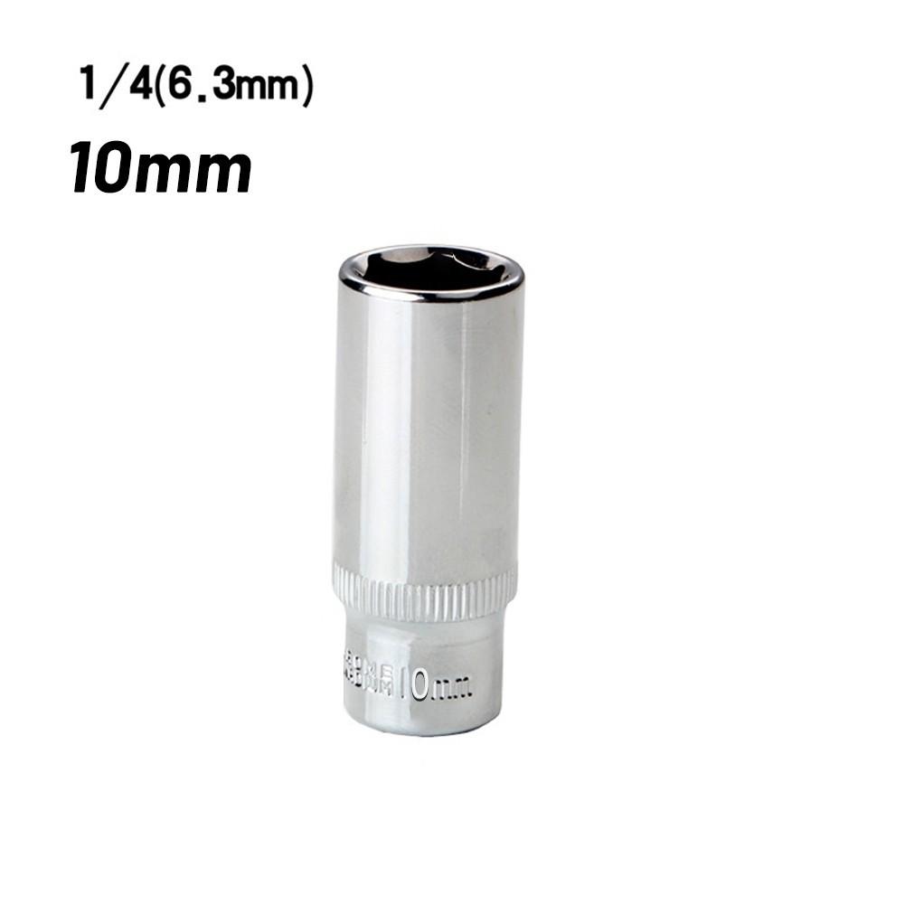 10mm Deep 1/4\ 6.35mm Drive Socket Chrome Vanadium Steel
10mm Deep 1/4\ 6.35mm Drive Socket Chrome Vanadium Steel