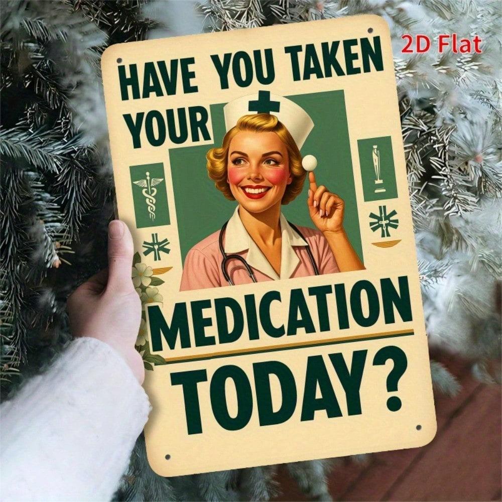 Vintage Metal Tin Sign Have You Taken Your Medicine Today Poster 12x8 Inch Wall Decor for Bedroom Porch Dining Room 20X30 різнокольоровий
Vintage Metal Tin Sign Have You Taken Your Medicine Today Poster 12x8 Inch Wall Decor for Bedroom Porch Dining Room 20X30 різнокольоровий