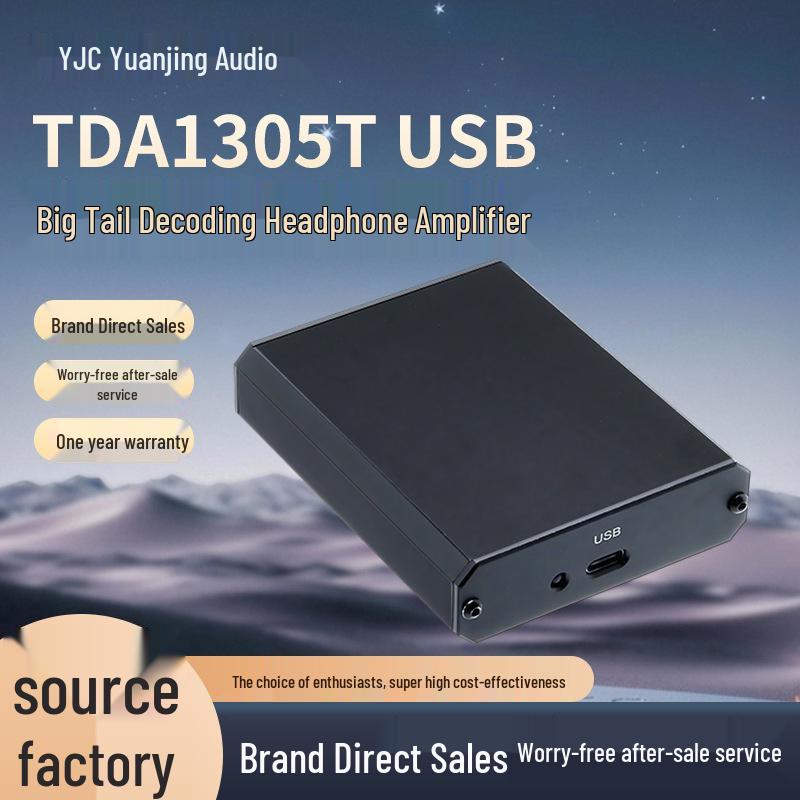 TDA1305T USB Tail Decoder Headphone Amp with PCM2706 Chip, Mobile Phone OTG Compatibility
TDA1305T USB Tail Decoder Headphone Amp with PCM2706 Chip, Mobile Phone OTG Compatibility