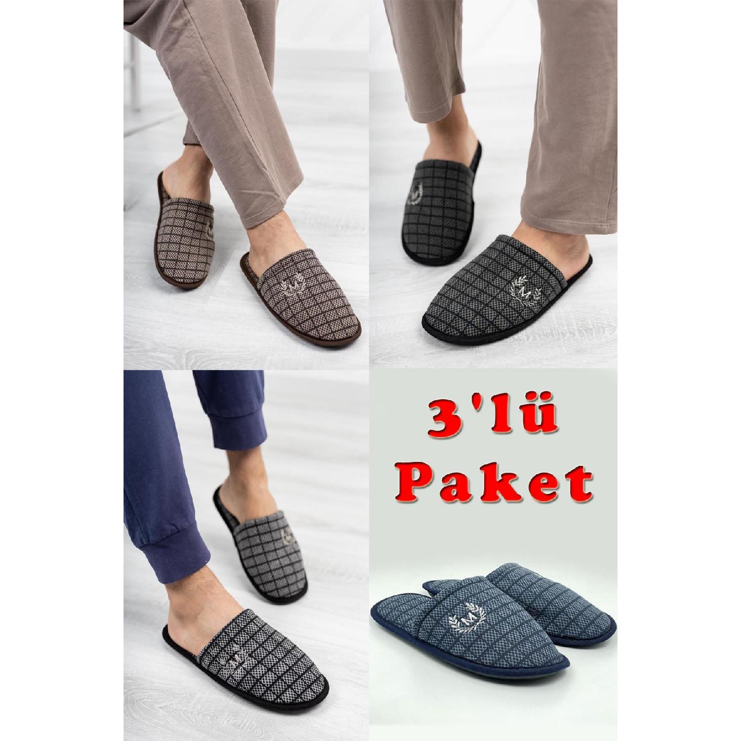 Modafrato 3 Pack Motif Men s Slippers Home Slippers 41 
Modafrato 3 Pack Motif Men s Slippers Home Slippers 41