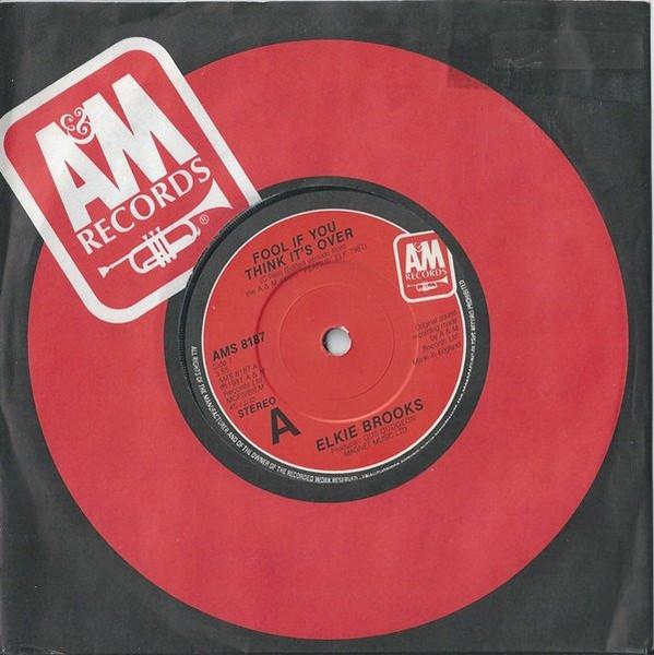 7inch Record ELKIE BROOKS - Fool If You Think It s Over AMS8187 A&M Records 1981 UK Soul/Funk Used
7inch Record ELKIE BROOKS - Fool If You Think It s Over AMS8187 A&M Records 1981 UK Soul/Funk Used