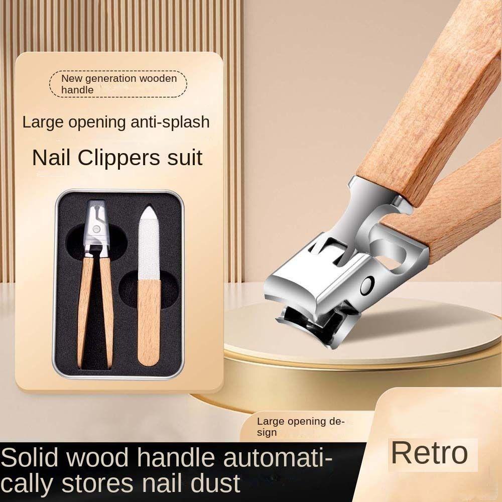Thick Nails Anti Splash Nail Clipper Wooden Nail Cutting Pliers Portable Toenail Trimmer Household StyleB
Thick Nails Anti Splash Nail Clipper Wooden Nail Cutting Pliers Portable Toenail Trimmer Household StyleB