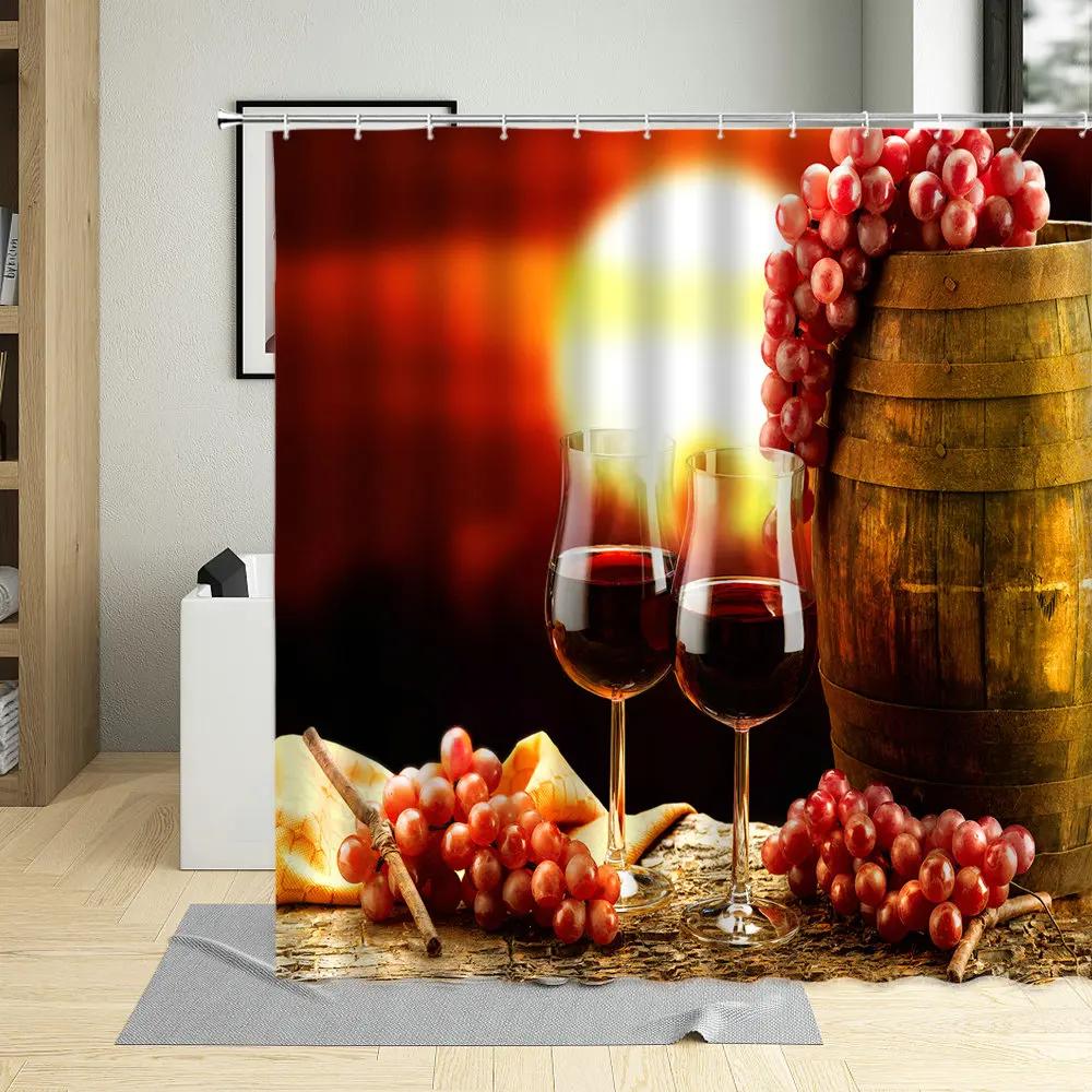 Autumn Country Sunset Scenery Shower Curtains Retro Wine Glass Vineyard Landscape Waterproof Bathroom Curtains With Hooks W60H190(CM)-1 Pcs
Autumn Country Sunset Scenery Shower Curtains Retro Wine Glass Vineyard Landscape Waterproof Bathroom Curtains With Hooks W60H190(CM)-1 Pcs