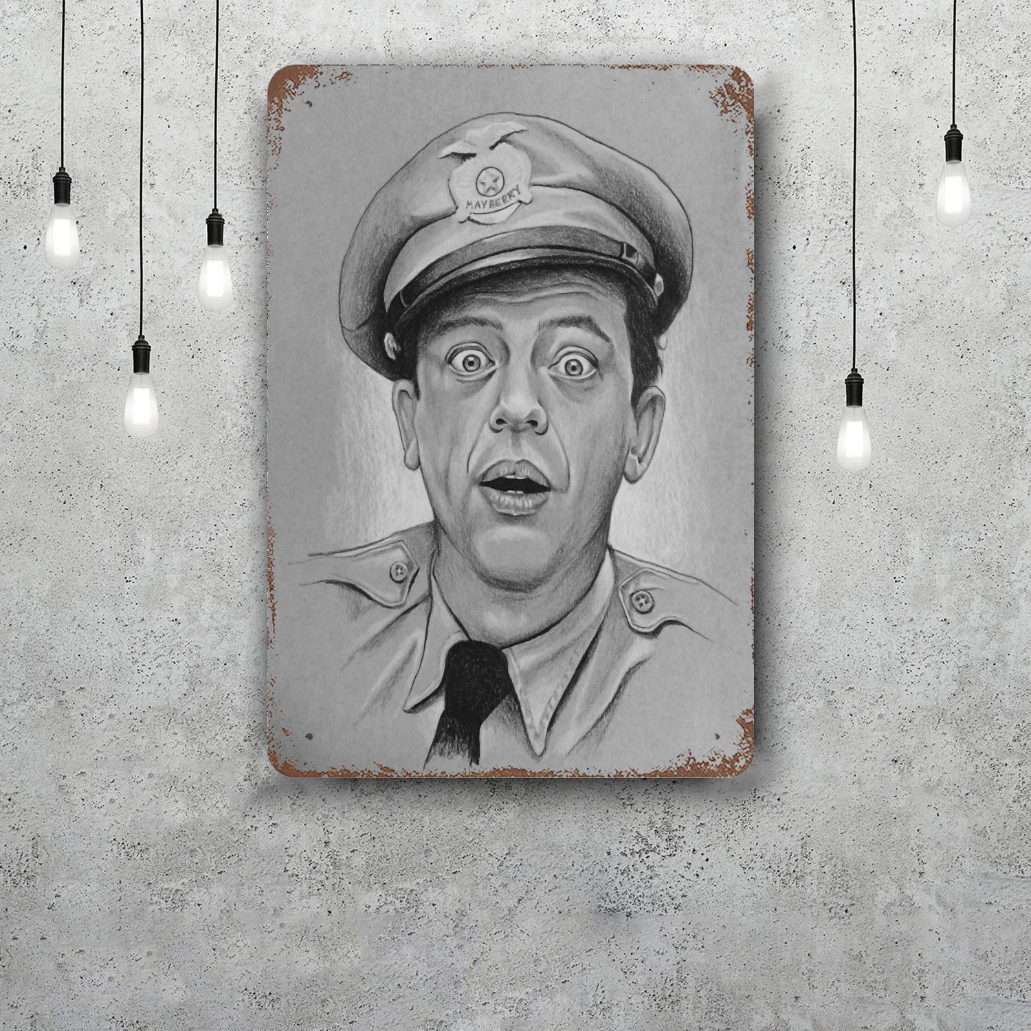 barney fife Classic Poster Rusty Metal Plaque Retro Decorative Plate Bar Man Cave Garage Club Metal Sign Wall Decoration 20x30cm(7.8x11.8inch)
barney fife Classic Poster Rusty Metal Plaque Retro Decorative Plate Bar Man Cave Garage Club Metal Sign Wall Decoration 20x30cm(7.8x11.8inch)