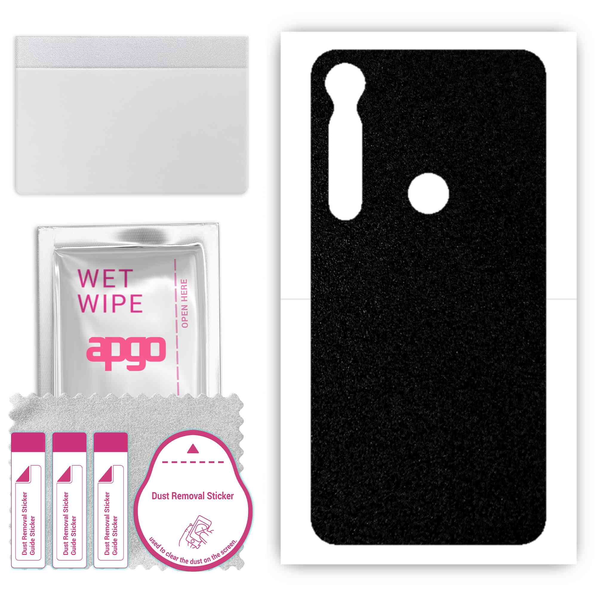 apgo Protective Skin Sticker for the back compatible with Motorola Moto G8 Plus, Wrap Film, Foil, Vinyl - Pattern Matte Black
apgo Protective Skin Sticker for the back compatible with Motorola Moto G8 Plus, Wrap Film, Foil, Vinyl - Pattern Matte Black