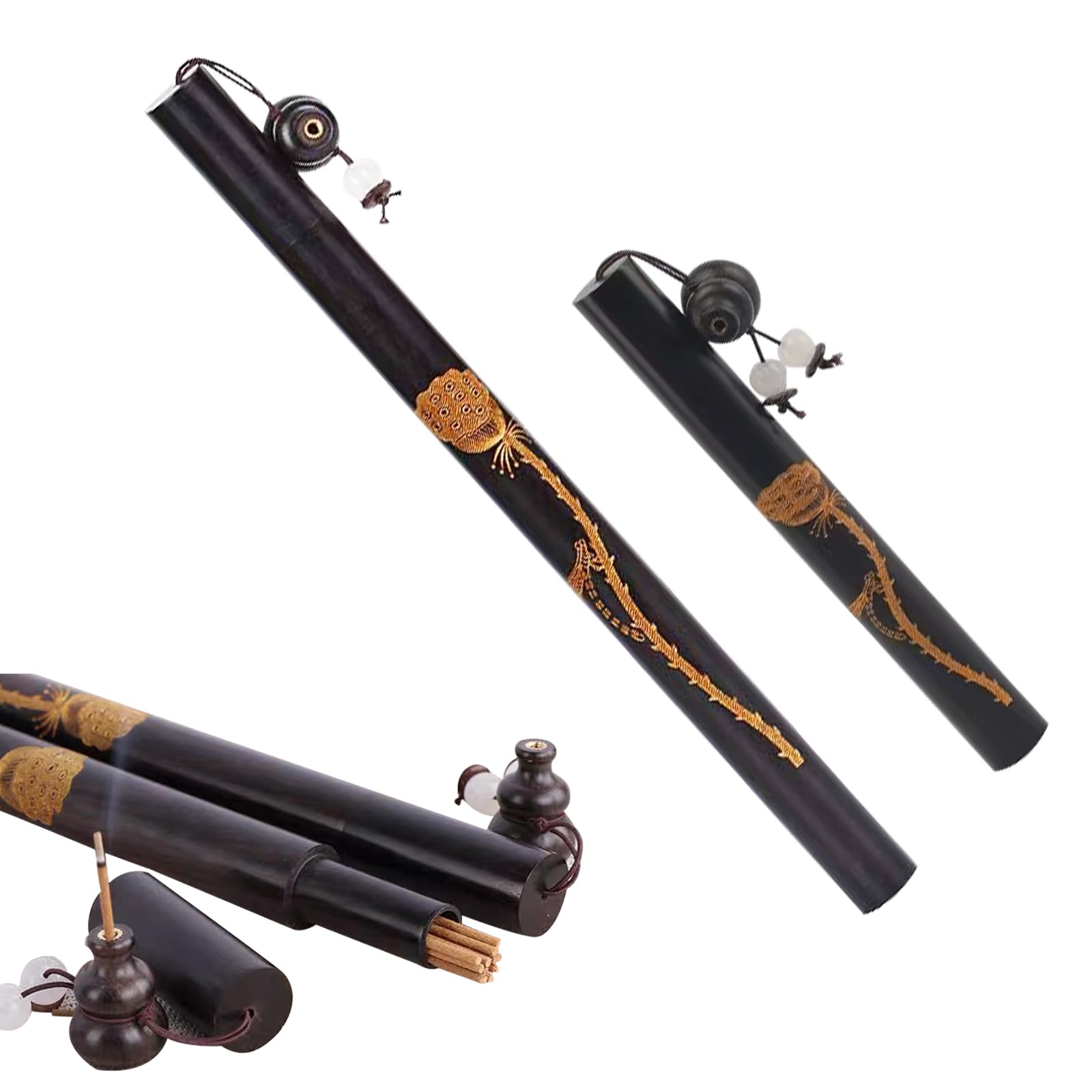 nalaina 2-Pack Incense Stick Case, Portable Incense Burner, Wooden Incense Holder, Portable Case for Incense, Incense Ceremony, Meditation, Zen, Tea
nalaina 2-Pack Incense Stick Case, Portable Incense Burner, Wooden Incense Holder, Portable Case for Incense, Incense Ceremony, Meditation, Zen, Tea