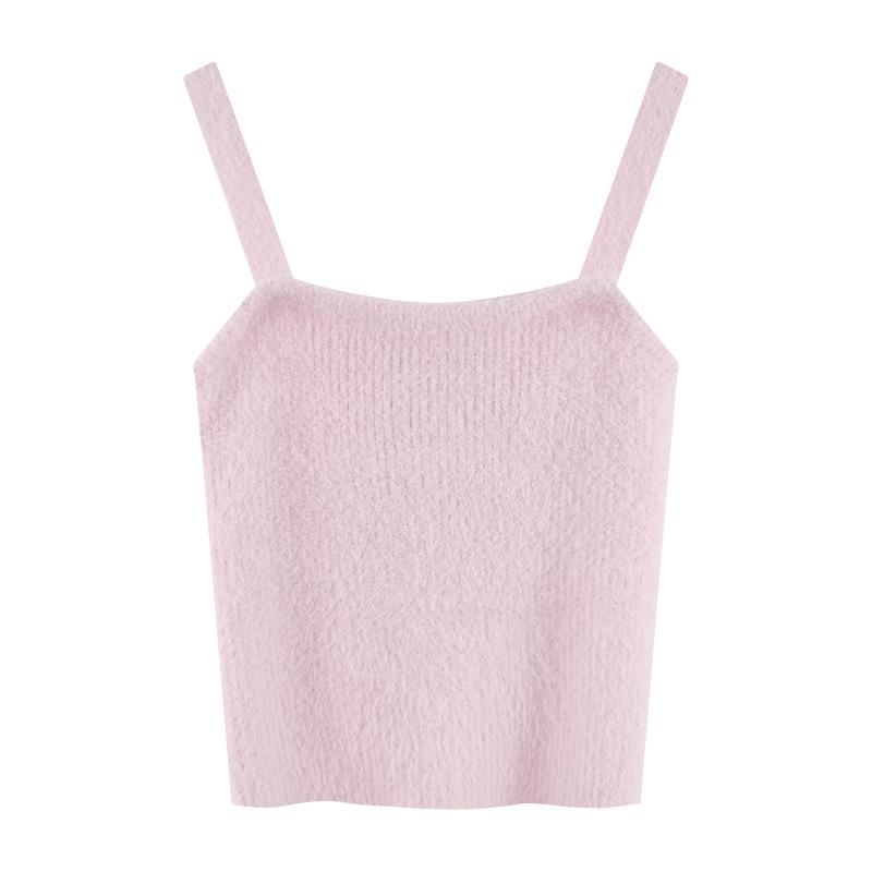Women s Mink Velvet Knit Sleeveless Camisole, Autumn/Winter Base Layer, Sexy Plain Color Vest. One Size
Women s Mink Velvet Knit Sleeveless Camisole, Autumn/Winter Base Layer, Sexy Plain Color Vest. One Size