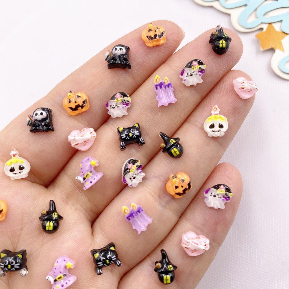 100pcs Resin Mini Colorful Cartoon Skull Pumpkin Bandage Love Flat back Rhinestone Nail Art Halloween Decor DIY Scrapbook Crafts
100pcs Resin Mini Colorful Cartoon Skull Pumpkin Bandage Love Flat back Rhinestone Nail Art Halloween Decor DIY Scrapbook Crafts