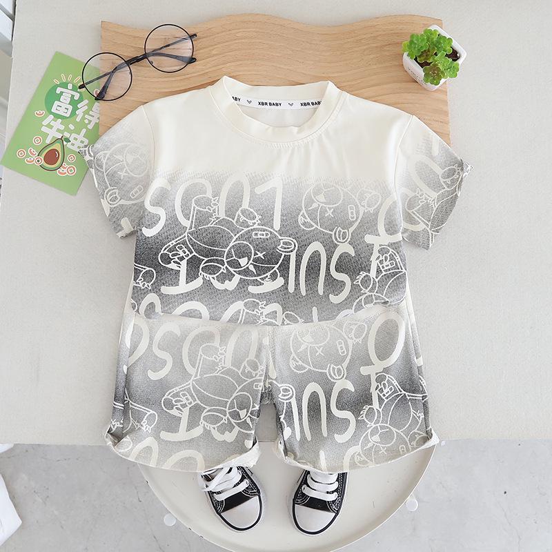 Летний комплект из двух предметов для мальчиков 2025 года: футболка с коротким рукавом и шорты - Легкий повседневный наряд для маленьких мальчиков 80cm грязно-белый
Летний комплект из двух предметов для мальчиков 2025 года: футболка с коротким рукавом и шорты - Легкий повседневный наряд для маленьких мальчиков 80cm грязно-белый