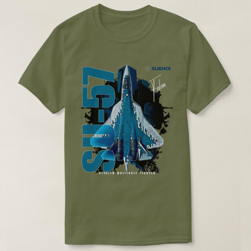 Su-57 Stealth Multirole Fighter Aircraft T-Shirt Short Sleeve Casual Cotton O-Neck T Shirts 4XL
Su-57 Stealth Multirole Fighter Aircraft T-Shirt Short Sleeve Casual Cotton O-Neck T Shirts 4XL