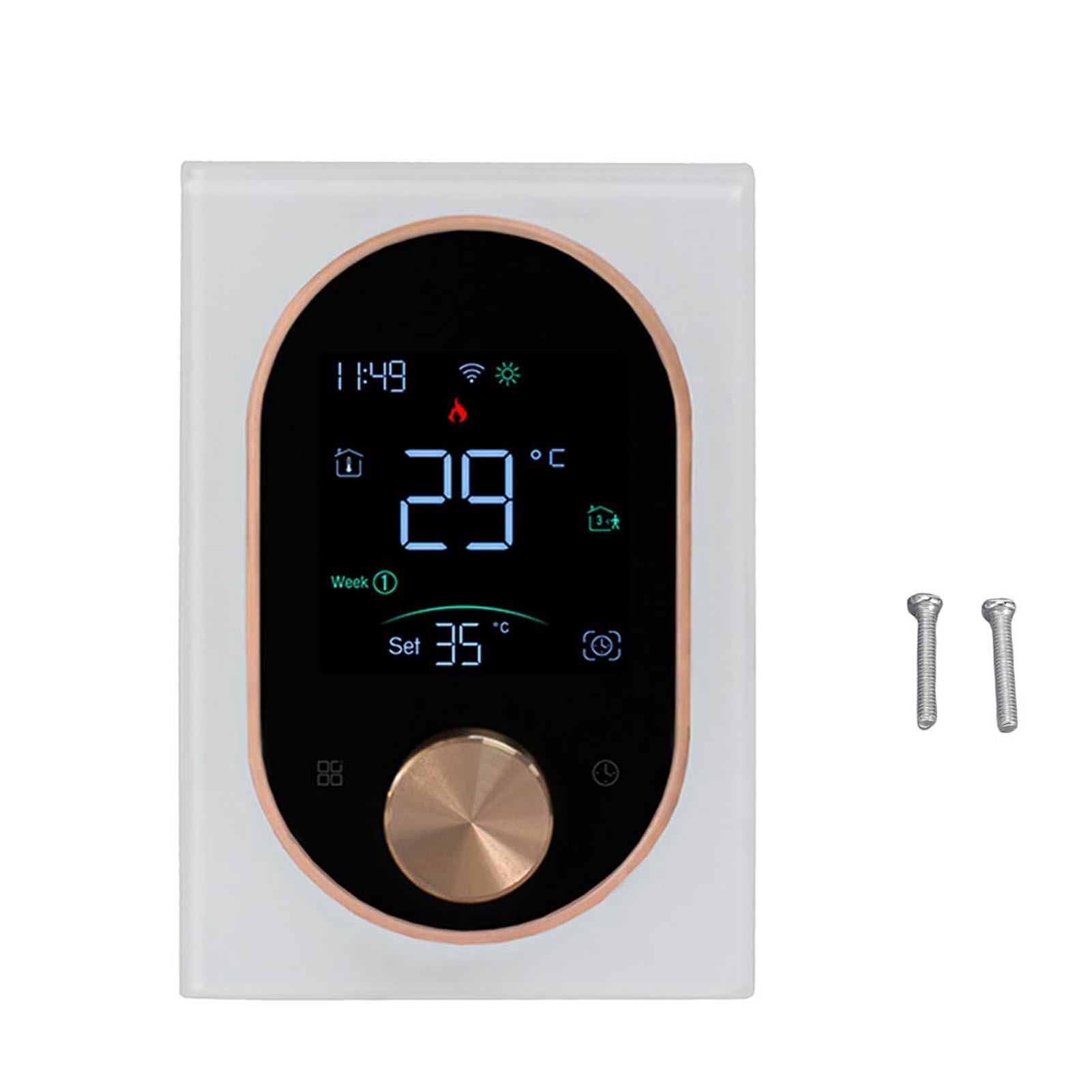 Умный термостат с поворотной ручкой 2,4 ГГц WiFi Программируемый APP ЖК-дисплей Сенсорное управление для дома, комнаты, водяного отопления WiFi Умный термостат с поворотной ручкой
Умный термостат с поворотной ручкой 2,4 ГГц WiFi Программируемый APP ЖК-дисплей Сенсорное управление для дома, комнаты, водяного отопления WiFi Умный термостат с поворотной ручкой