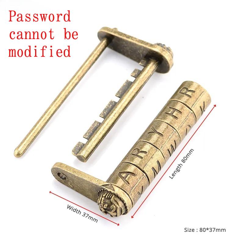 Zinc Alloy Antique Bronze Retro Combination Lock 5 Letter Password Lock Jewelry Box Padlock for Wooden Suitcase Drawer No
Zinc Alloy Antique Bronze Retro Combination Lock 5 Letter Password Lock Jewelry Box Padlock for Wooden Suitcase Drawer No