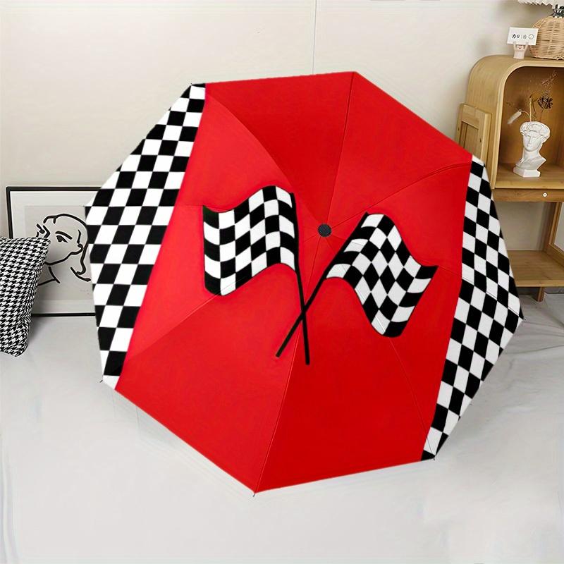Racing Flag Pattern New Umbrella, 1pc Automatic Folding Umbrella, Portable Foldable Design Travel Umbrella, Unisex Outdoor Umb (as the picture,Iron&8K)
Racing Flag Pattern New Umbrella, 1pc Automatic Folding Umbrella, Portable Foldable Design Travel Umbrella, Unisex Outdoor Umb (as the picture,Iron&8K)