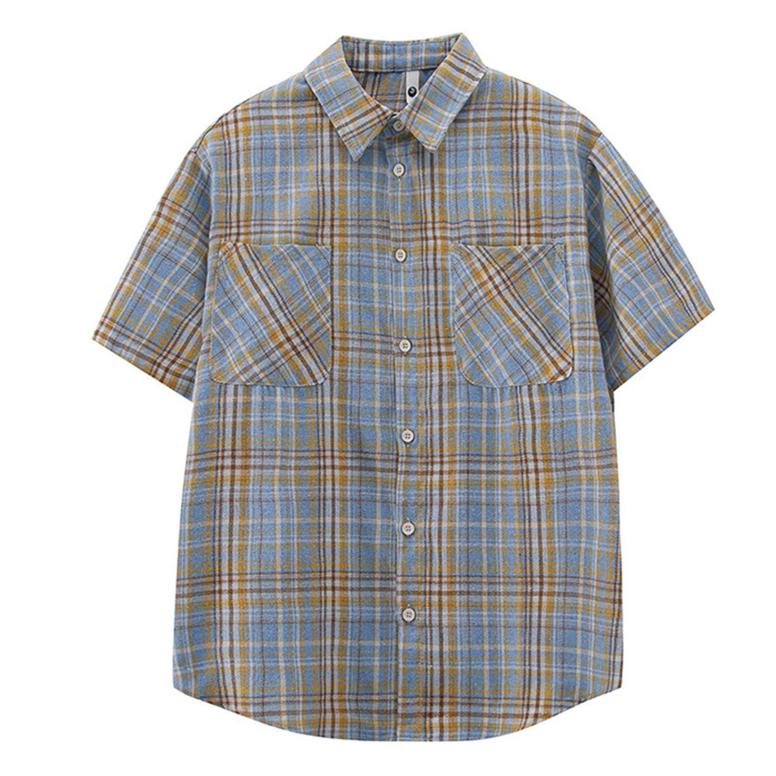 Men s Cargo Short-sleeved Shirt, Men s Large-sized Double-pocket Workwear Checked Top L жовтий
Men s Cargo Short-sleeved Shirt, Men s Large-sized Double-pocket Workwear Checked Top L жовтий