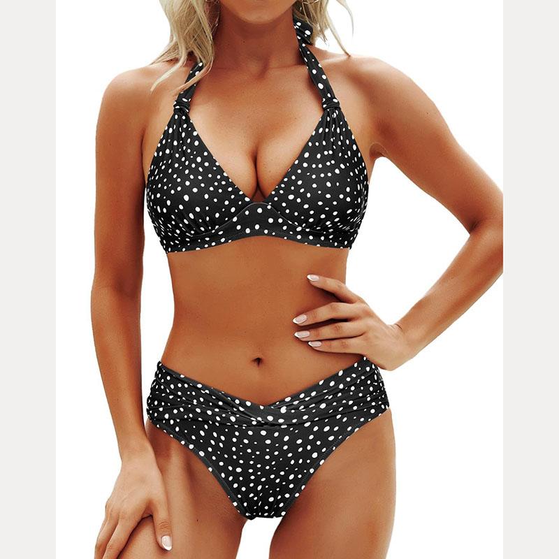 Новые сексуальные бикини с бретелькой через шею, раздельные женские купальники, висячие шеи, пляжный комплект из двух частей, купальники XXL чёрный
Новые сексуальные бикини с бретелькой через шею, раздельные женские купальники, висячие шеи, пляжный комплект из двух частей, купальники XXL чёрный