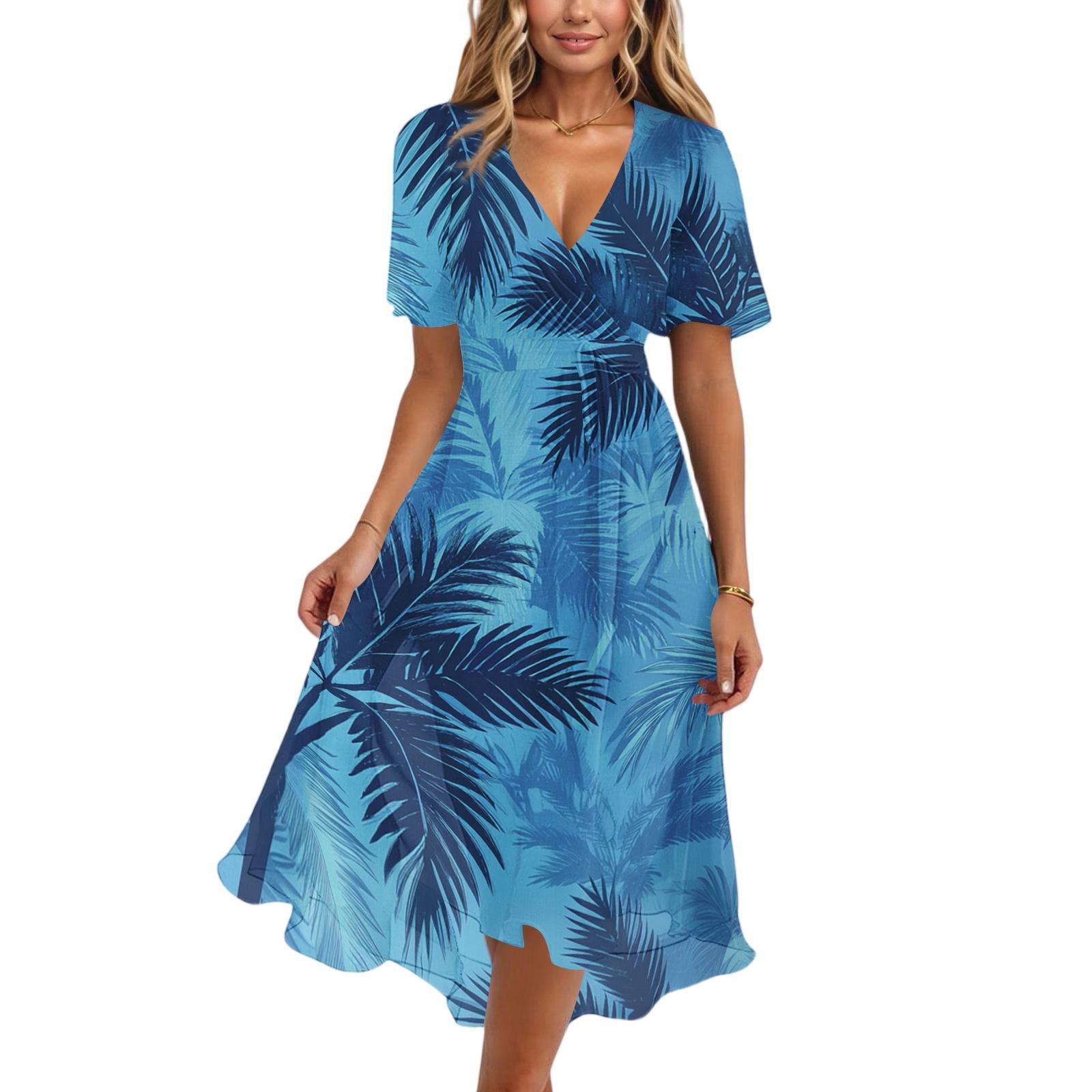 Women’s Casual V Neck Short Sleeve Midi Dress with Vintage Floral Print Relaxed Fit Lightweight Fabric for Everyday Wear S
Women’s Casual V Neck Short Sleeve Midi Dress with Vintage Floral Print Relaxed Fit Lightweight Fabric for Everyday Wear S