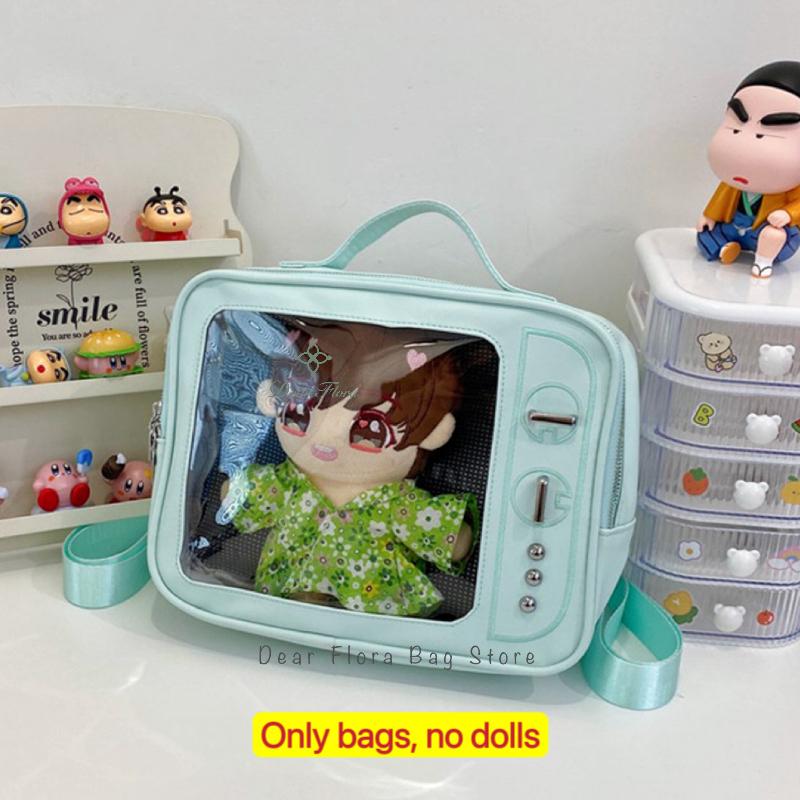 New TV Model Ita Backpacks Cute Girl Transparent Pocket DIY Display Shoulder Bag Fashion Fun Knapsack Y2K Purses Travel Rucksack 27x21x10cm зелёный
New TV Model Ita Backpacks Cute Girl Transparent Pocket DIY Display Shoulder Bag Fashion Fun Knapsack Y2K Purses Travel Rucksack 27x21x10cm зелёный