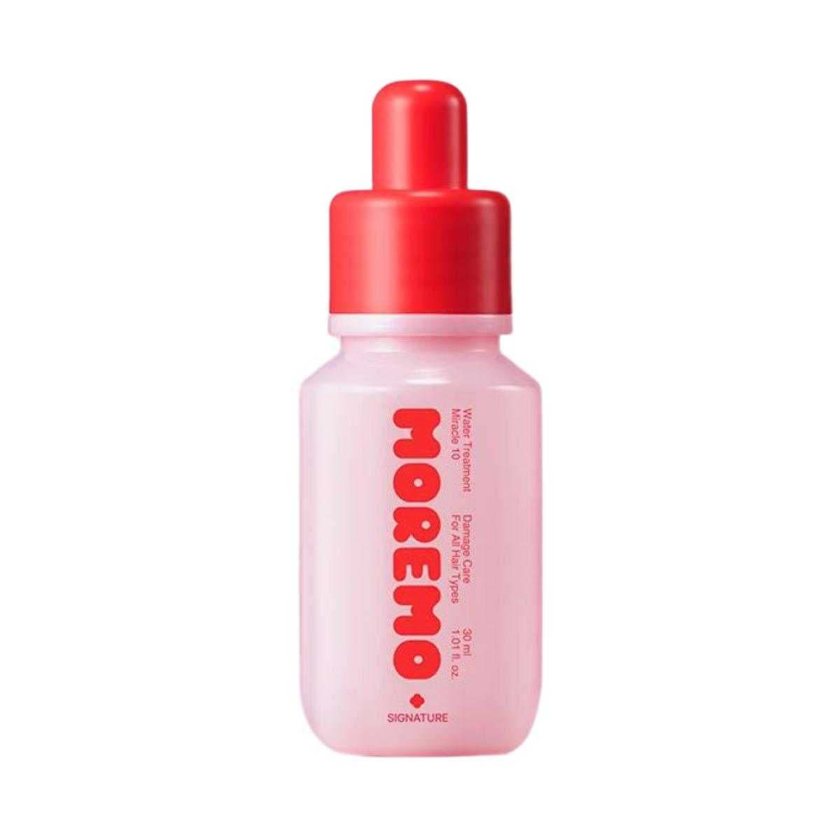 Moremo Water Treatment Miracle 10 Signature Miniature 30ml x 3pcs (Instant Liquid Hair Mask)
Moremo Water Treatment Miracle 10 Signature Miniature 30ml x 3pcs (Instant Liquid Hair Mask)