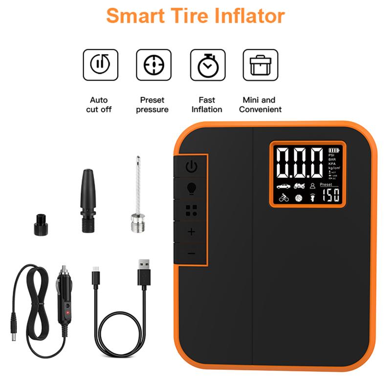 DP3 Wireless Smart Tire Air Pump 2-in-1 Deflation Inflation Pump for Outdoor Camping Type A
DP3 Wireless Smart Tire Air Pump 2-in-1 Deflation Inflation Pump for Outdoor Camping Type A