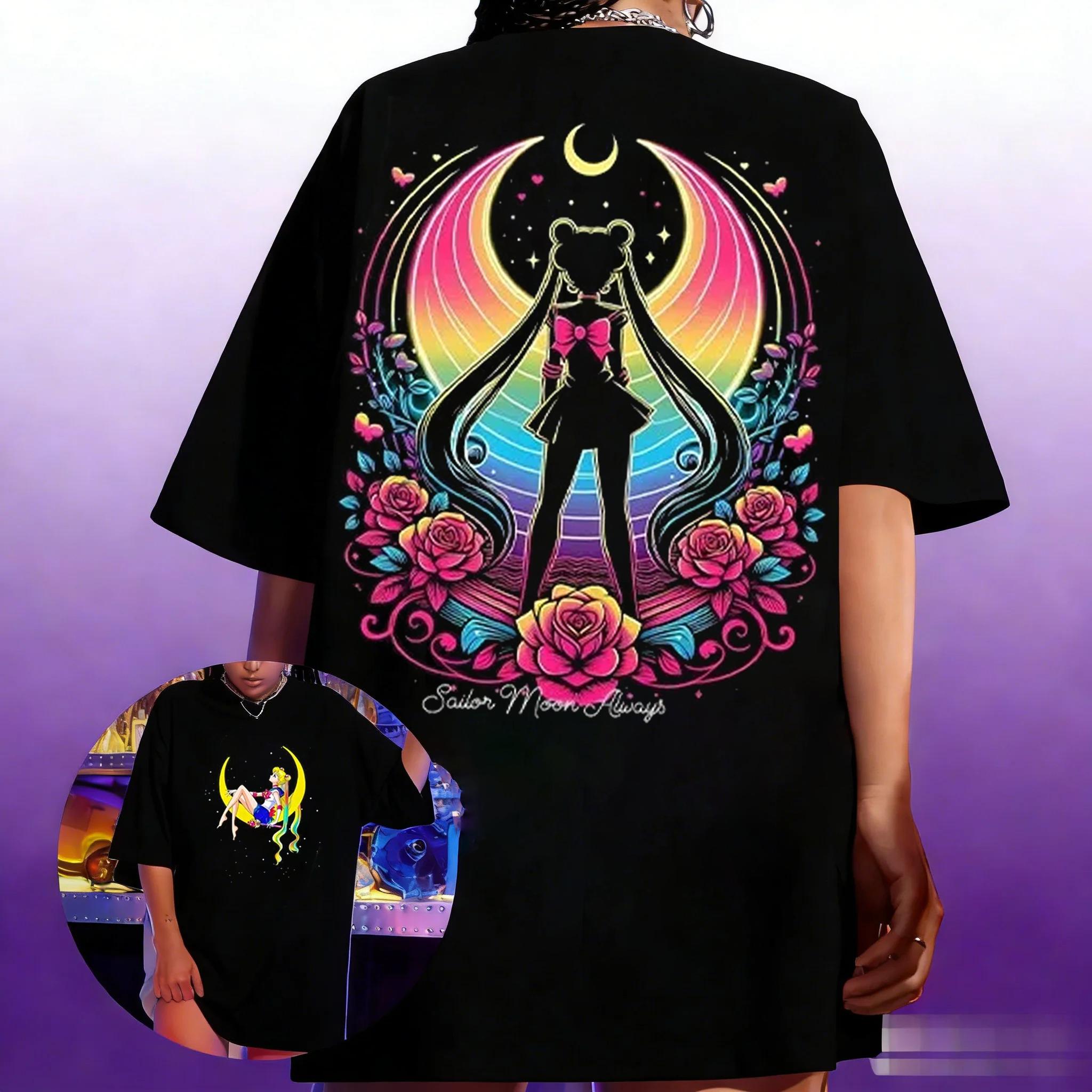 Anime Sailor Moon Womens Harajuku Summer Tshirt 2026 New Oversized Retro Streetwear Casual Loose Unisex Short Sleeve Unisex Tops 4XL
Anime Sailor Moon Womens Harajuku Summer Tshirt 2026 New Oversized Retro Streetwear Casual Loose Unisex Short Sleeve Unisex Tops 4XL