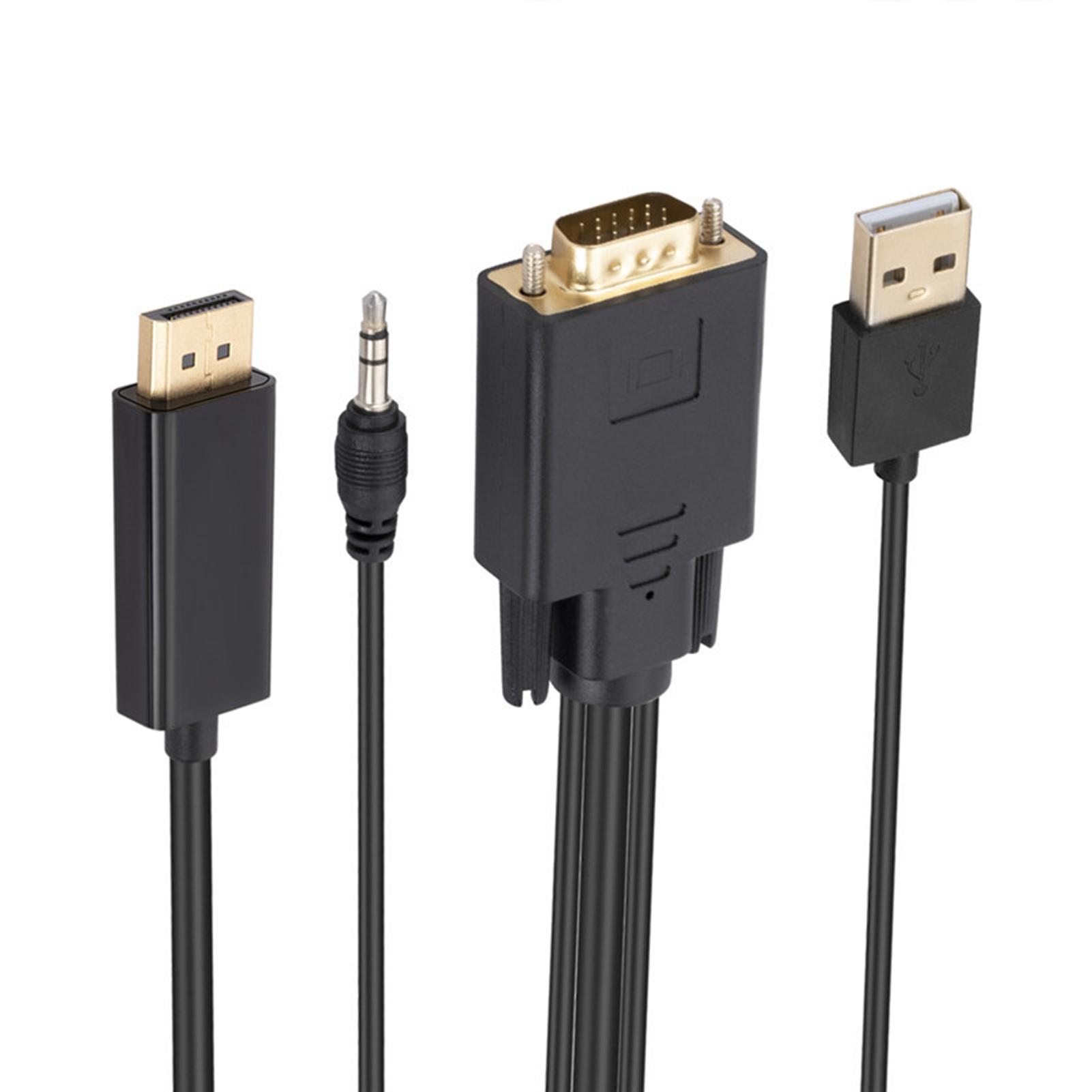 HDMI-совместимый переходной кабель-переходник длиной 1,8 м от разъема VGA к разъему для старого ПК на новый телевизор/монитор/проектор
HDMI-совместимый переходной кабель-переходник длиной 1,8 м от разъема VGA к разъему для старого ПК на новый телевизор/монитор/проектор