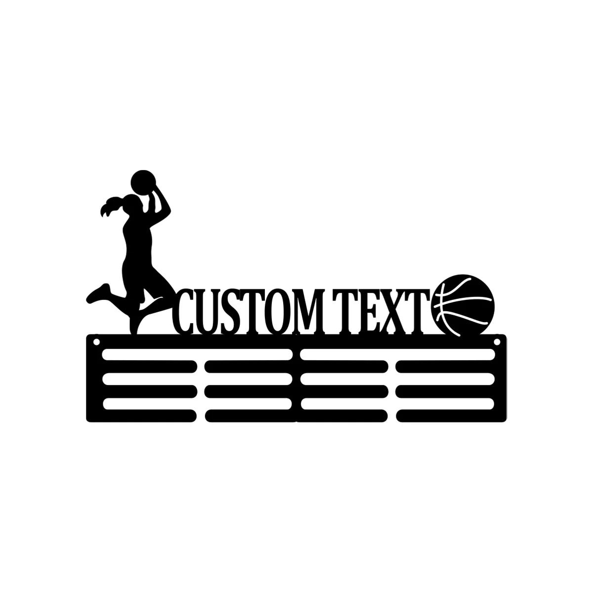 Basketball Medal Holder Personalized with Name, Custom Award Display Wall Rack for Female Player, Medal Hanger with Ribbons Bar
Basketball Medal Holder Personalized with Name, Custom Award Display Wall Rack for Female Player, Medal Hanger with Ribbons Bar