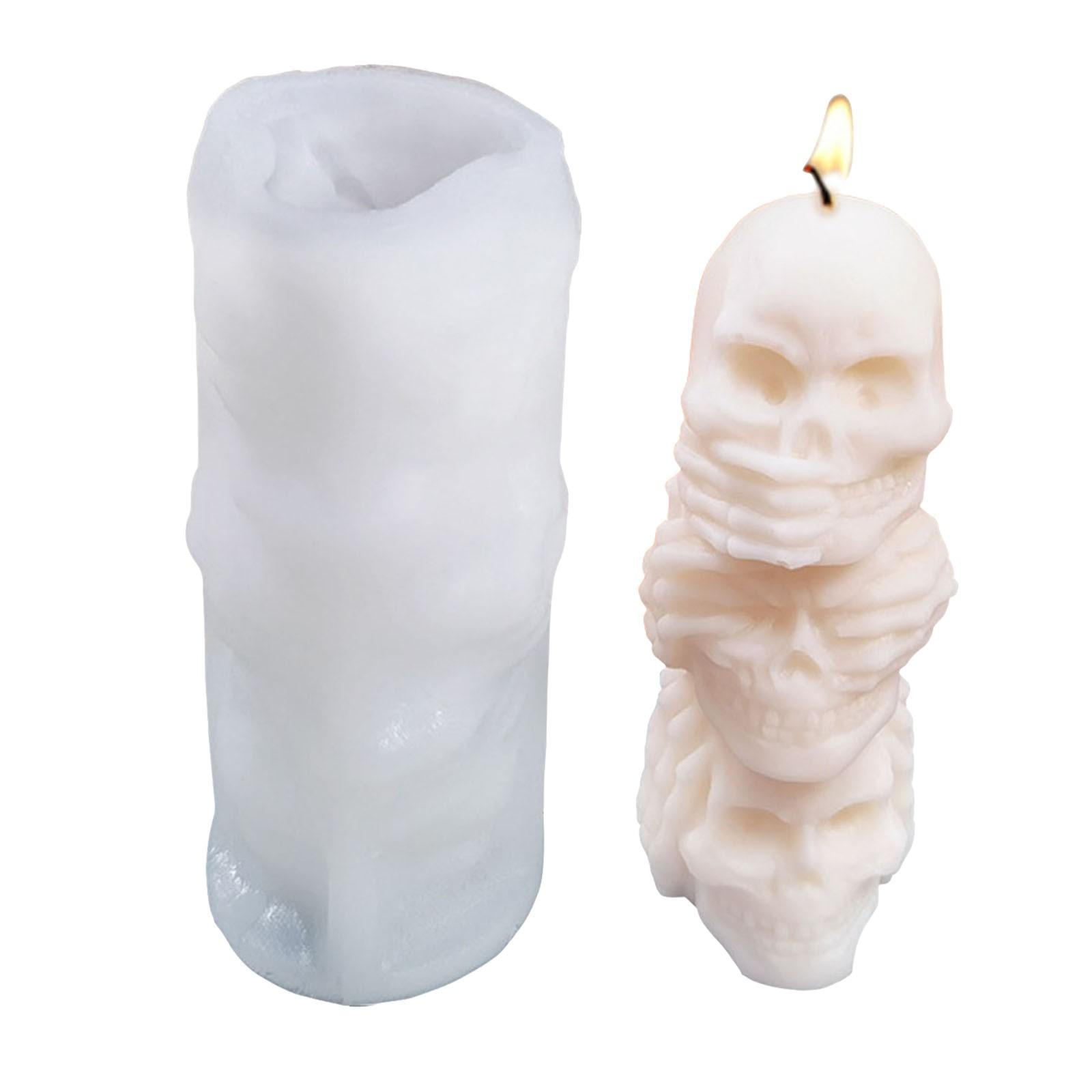 1PC Halloween Silicone Skull Head Mold Candle Resin Casting Tool Home Decor Aromatherapy Plaster Craft Candle Making Mould Gifts
1PC Halloween Silicone Skull Head Mold Candle Resin Casting Tool Home Decor Aromatherapy Plaster Craft Candle Making Mould Gifts