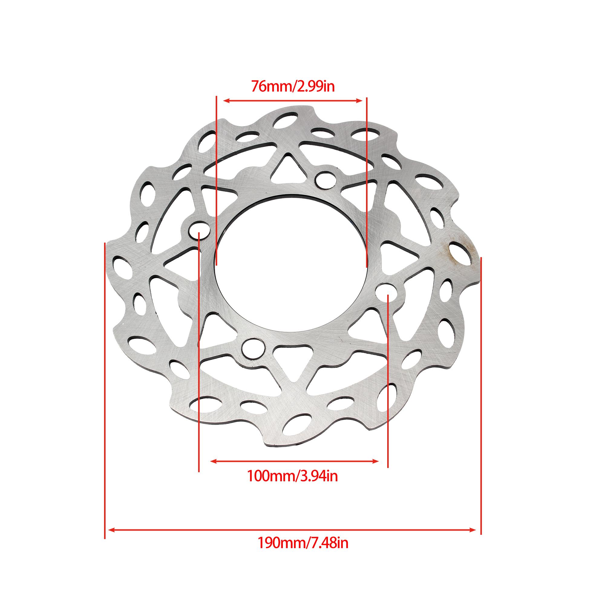Motorcycle Front Rear Disc Brake Plate Rotor 190mm 220mm Quad Pit Dirt Bike Motocross Parts For 125cc 140cc 150cc 160cc 190mm
Motorcycle Front Rear Disc Brake Plate Rotor 190mm 220mm Quad Pit Dirt Bike Motocross Parts For 125cc 140cc 150cc 160cc 190mm