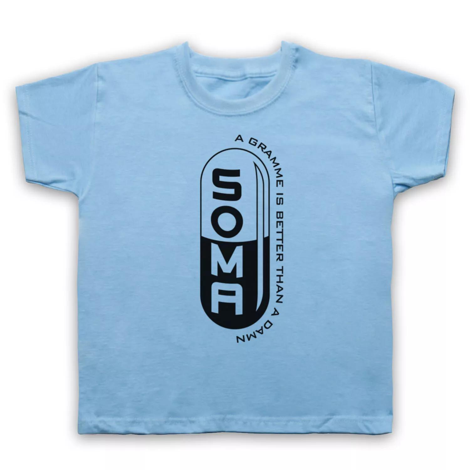 BRAVE NEW WORLD SOMA A GRAMME IS BETTER THAN A DAMN KIDS CHILDS T-shirt 100
BRAVE NEW WORLD SOMA A GRAMME IS BETTER THAN A DAMN KIDS CHILDS T-shirt 100