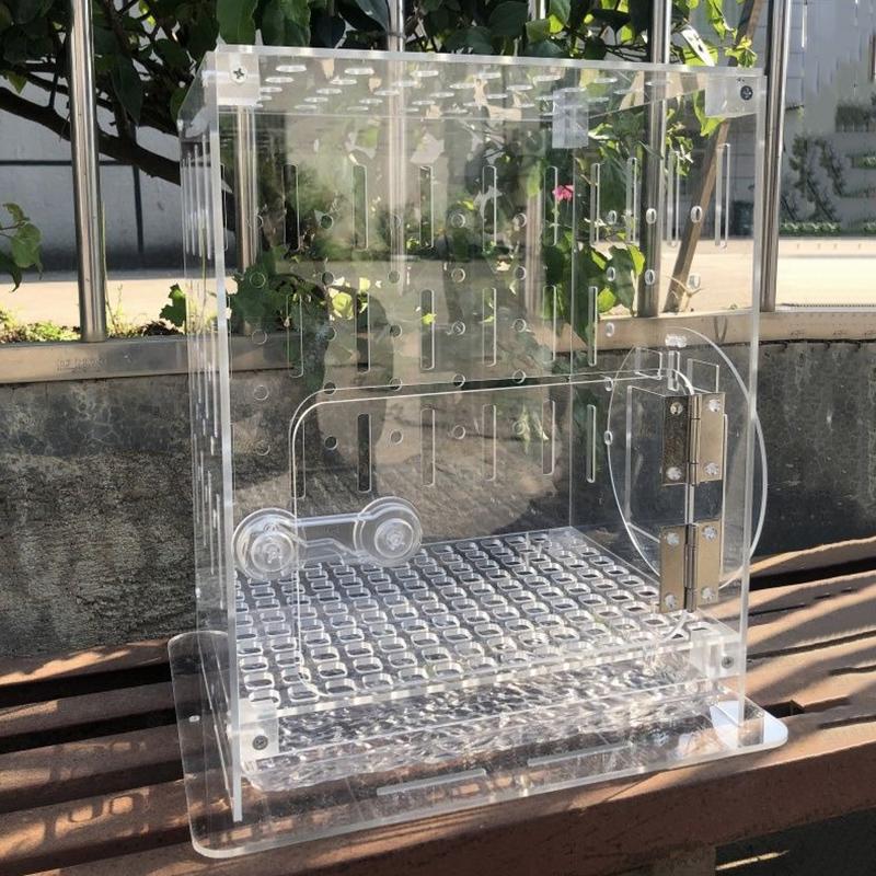 Acrylic Large Capacity Bird Bag Portable Car Bird Cage Pet Outdoor Backpack Portable Breathable Small Animal Carrying Equipment Regular Model
Acrylic Large Capacity Bird Bag Portable Car Bird Cage Pet Outdoor Backpack Portable Breathable Small Animal Carrying Equipment Regular Model